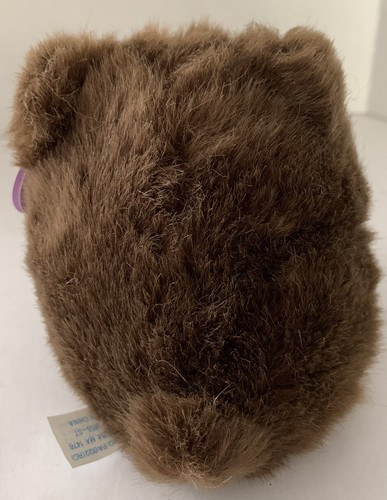 Peluche Swibco Puffkins 4" Grizwald orso marrone sacchetto fagiolo - Foto 3 di 9