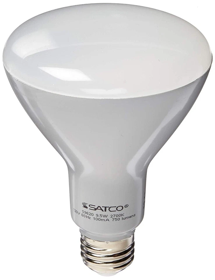 SATCO S9622 - 9.5 Watt BR30 LED Dimmable Bulbs - 4000K - 120 Volts (6 Pack) - Image 3 of 4