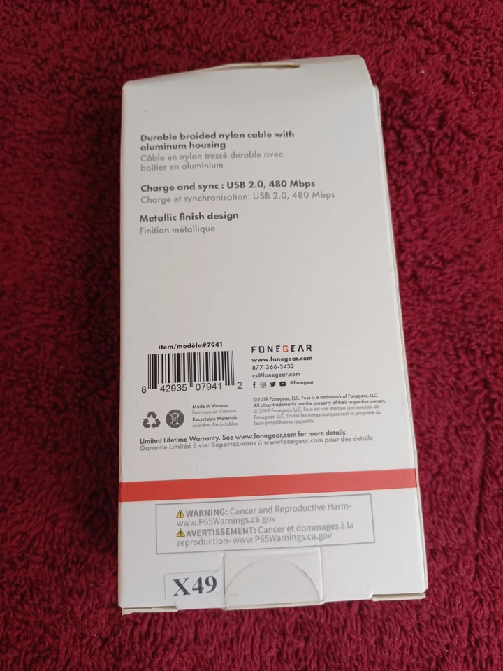 Fuse 7941 Micro to USB Charge and Sync Cable 6 ft. Black - Image 2 of 4