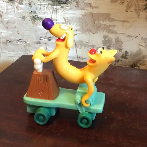CATDOG SOUPED UP SCATEBOARD PULL-BACK TOY NICKELODEON BK 1999 - Picture 3 of 7