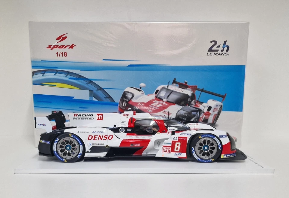 SPARK 1:18 MODELLINO AUTO DIE CAST TOYOTA GR010 HYBRID LE MANS 2021 MODELLISMO - Immagine 3 di 4