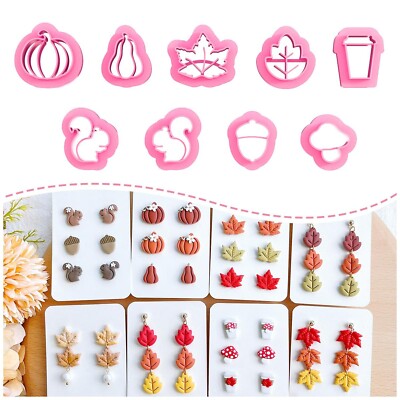 Keoker Fall Polymer Clay Cutters - Maple Leaf Clay Cutters for Earrings Makin...