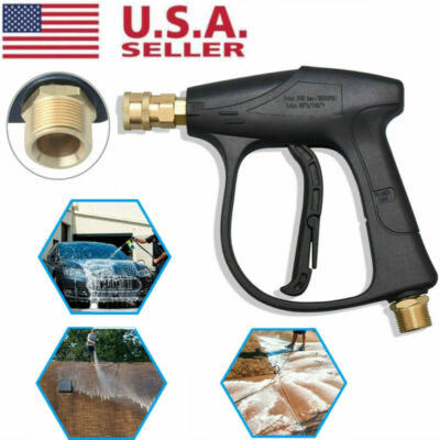 #ad #ad High Pressure Washer Gun For Car Yard Foam Water Spray Power Short Wand 3000PSI $14.99
