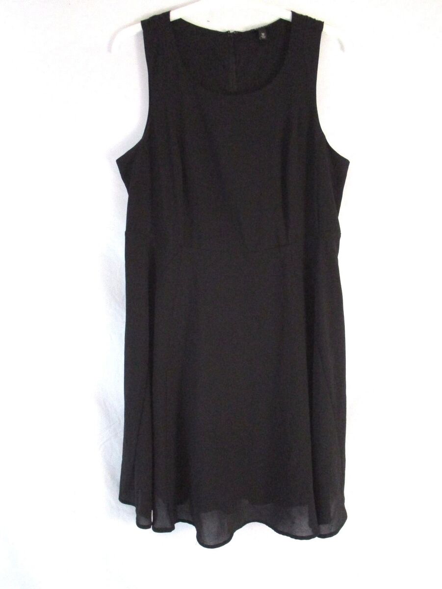 豪華ラッピング無料 Torrid Knee Lined Sleeveless Sz12 Dress Black Little Womens 服、靴