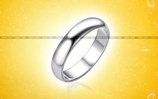 925 Sterling Silver Band Handmade Plain Astrology Ring Aus Size F