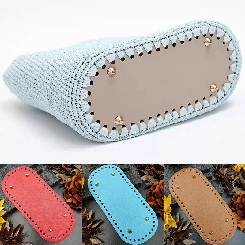 Crochet oval best sale base for bag