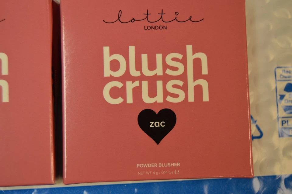 4x Lottie Blush Crush in Zac Powder Blusher NIB Dented Boxes Vegan  - Image 3 of 3