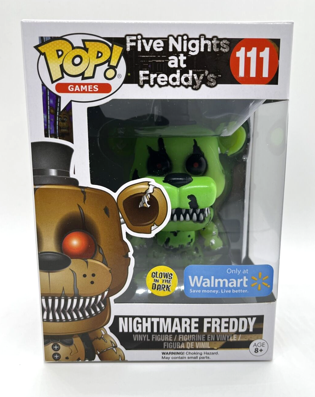 POP Games: Five Night's at Freddy's Glow in the Dark Nightmare Freddy  Walmart Exclusive 