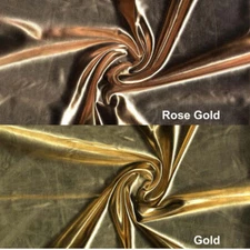 Lame Power Metallic Foil Knit Fabric - Stretch Shiny Sewing Fabric