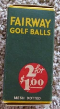 VINTAGE U.S. FAIRWAY SLEEVE FOR 2 DIFFERENT WRAPPED FAIRWAY MESH BALLS