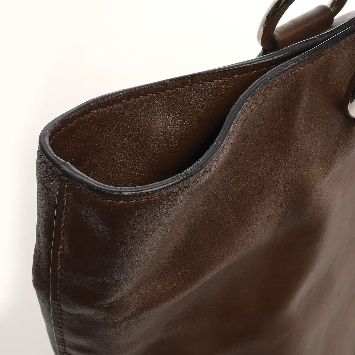 Prada Vitello Daino BN2865 Brown Tote Bag thumbnail 4