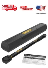 LEXIVON 12-Inch Drive Click Torque Wrench 10~150 Ft-Lb13.6~203.5 Nm (LX-183)