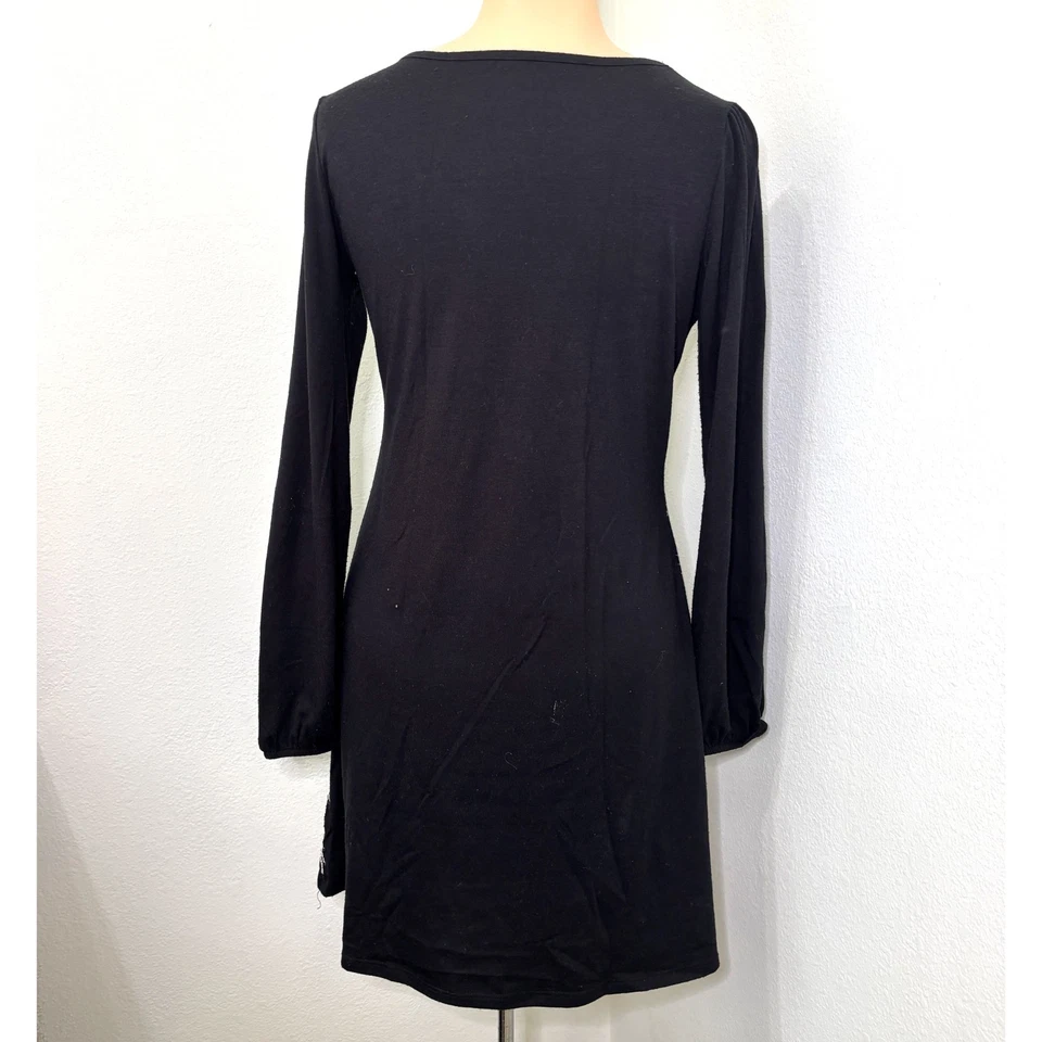 Vestido Hannah Montana Niñas XL Juvenil Junior Negro Bling Lentejuelas Disney Elástico Foto 2 de 4