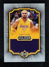 2004-05 Upper Deck All-Star Lineup Weekend Highlights Threads Derek Fisher 0nr3