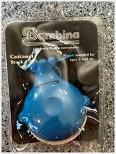 Bambina Blue Whale Castanet NOS NIP Zen-On JTG Japan 1970s Toy Plastic
