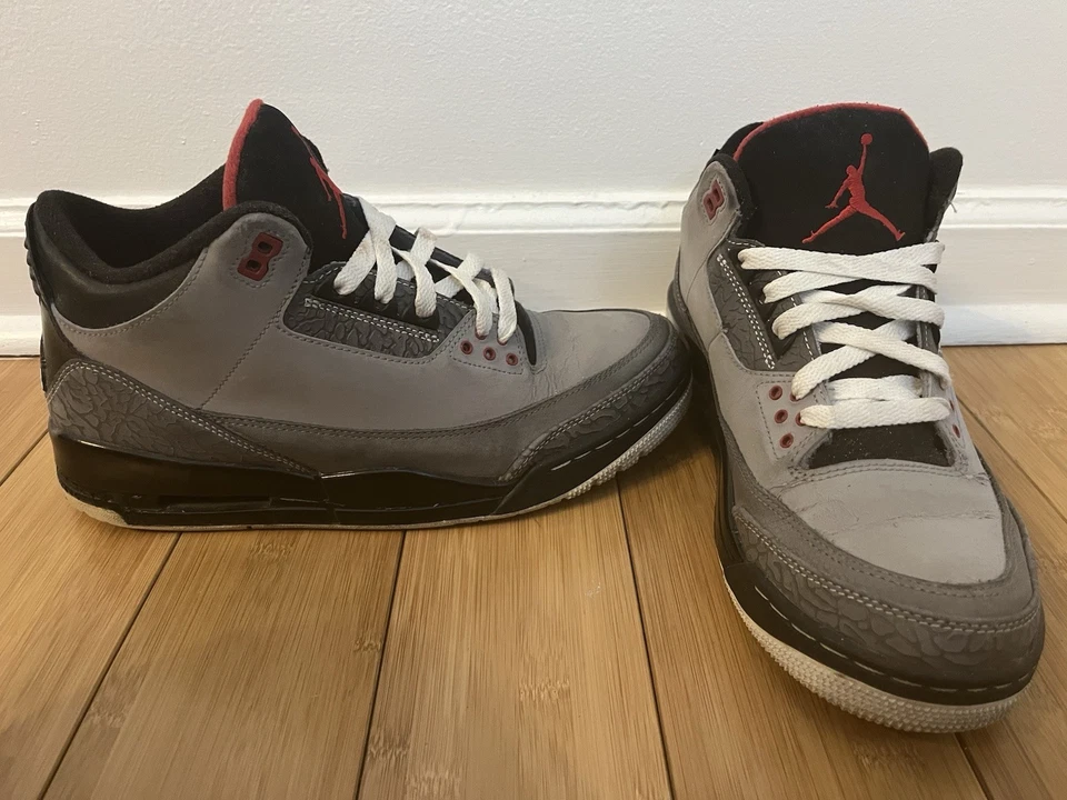 Nike Air Jordan 3 Retro Stealth 136064-003 Talla 9.5 2011 Foto 3 de 4