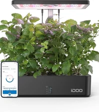 iDOO Hydroponics Growing System Kit 12Pods, Indoor Herb Garden System.