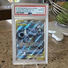 2019 Pokemon Cosmic Eclipse Blastoise & Piplup GX Full Art #214 PSA 10 GEM MINT