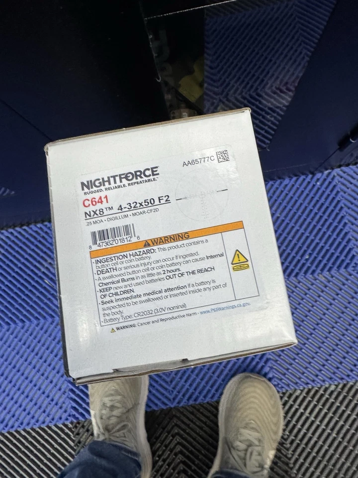 Nightforce NX8 4-32x50 F2 Riflescope, MOAR-CF2D Reticle, ZeroStop (C641) - Image 3 of 3