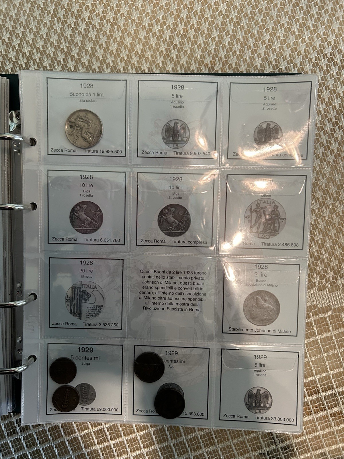 Coins Kingdom of Italy-Vittorio Emanuele III- 1900/1943 With Binder Album