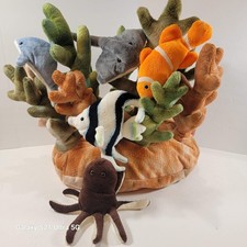 F.A.O Schwarz  Coral Reef Plush Stuffed Animal TOYS R US 2010 5 Plush Animals