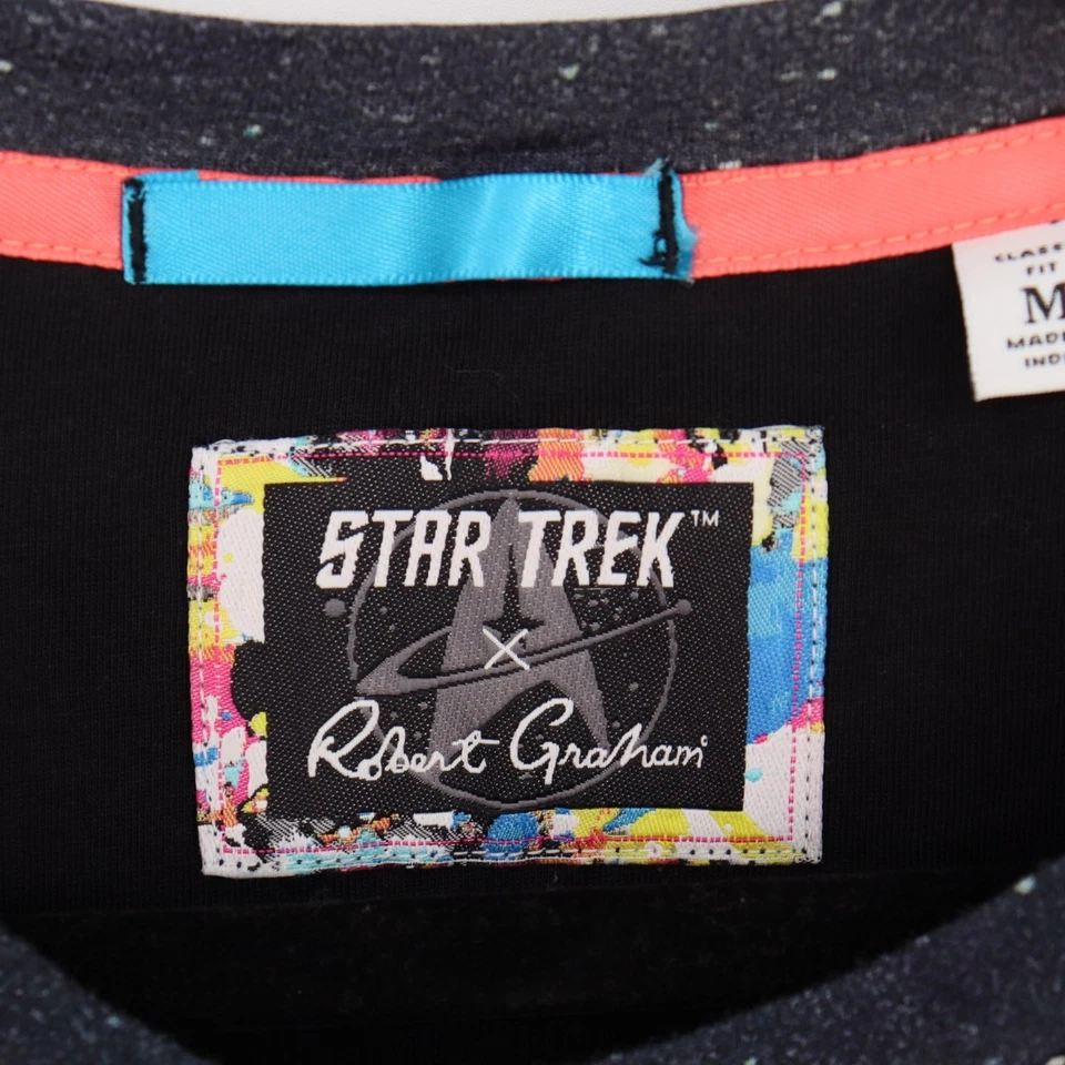 Star Trek x Robert Graham Mirror Mirror Galaxy T Shirt Mens Size Medium - Image 4 of 4