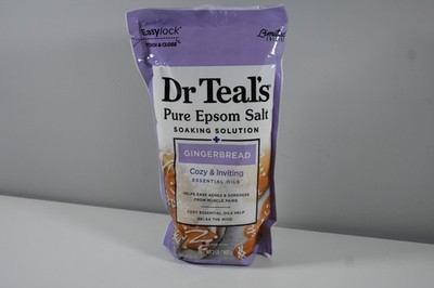 Dr Teals pure epsom salt Limited edition Gingerbread soaking solution relaxing 