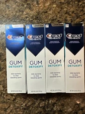 Lot of 4 Crest Pro Health Toothpaste Gum Detoxify Deep Clean 4.8oz Exp2026+