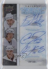 2008 Trilogy 1-2-3 Combo Clearcut Autos 3/10 Corey Perry Chris Kunitz Auto 2d8