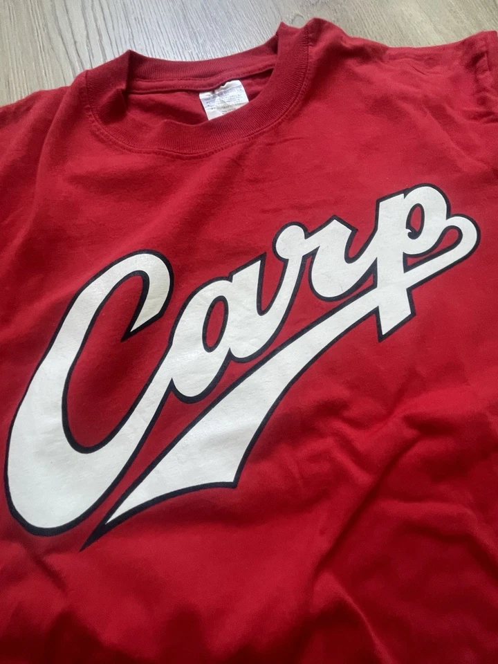 T-shirt homme L rouge coton manches courtes graphique Carp SUZUKI 51 - Photo 4/4