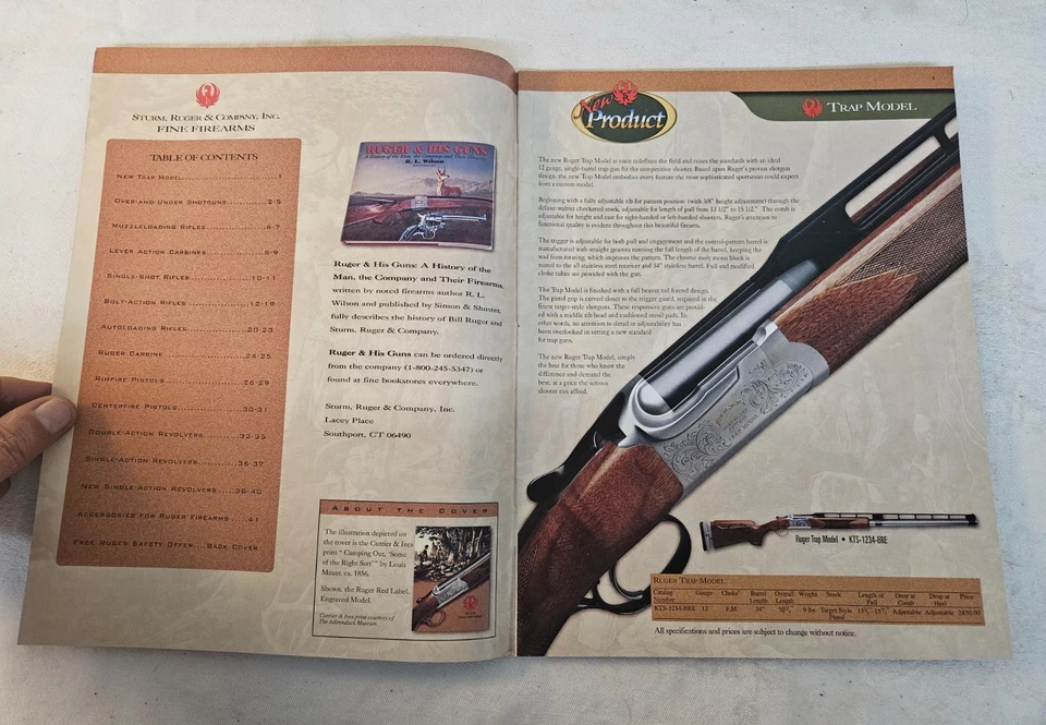 Vintage RUGER Fine Firearms Product Catalog - Image 2 of 4