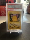 1999 Pokemon Game Sarah Natochenny Pikachu-Yellow Cheeks PSA 7 / Auto 9