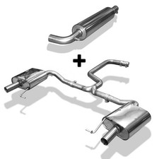FOX Komplettanlage ab Kat Endrohre re li in orig. Endrohre Skoda Octavia NX RS