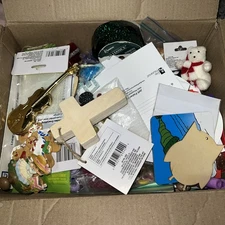 Lot Of Craft Supplies 15 X 11 X 5