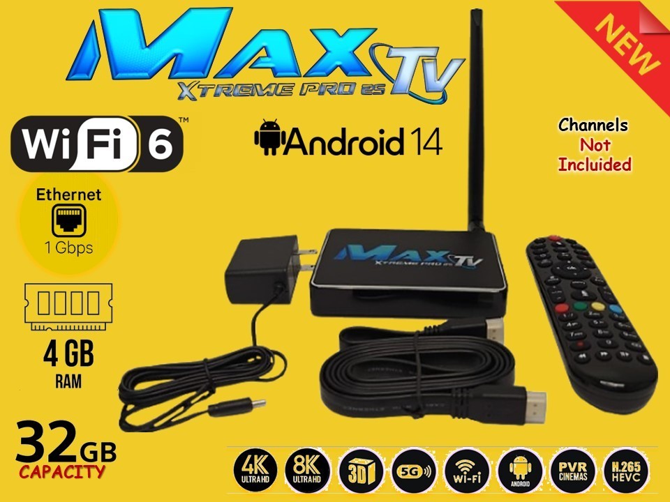 MaxTV Xtreme PRO 25 5G 8K QUAD CORE 64BIT ANDROID Box MaxTV 2025
