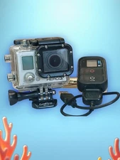 📷 GoPro HERO 3+ SILVER EDITION CAMERA w Wi-Fi Remote & Protective Housing 1080P