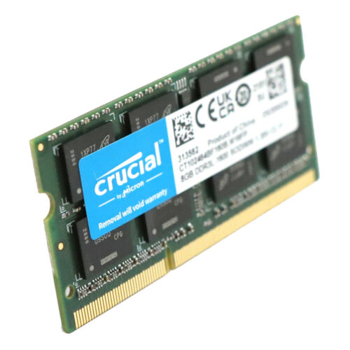 Crucial 8GB 2Rx8 PC3L-12800 DDR3L-1600Mhz SODIMM Laptop Memory  CT102464BF160B - Picture 8 of 12