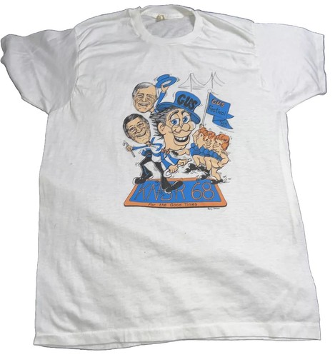 Vintage 1983 KNBR 68 San Francisco GUS Festival Shirt Gr. XL Bay Area
