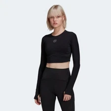 ADIDAS BY STELLA MCCARTNEY TRUESTRENGTH CROPPED LONG SLEEVE - Size L - HB6074