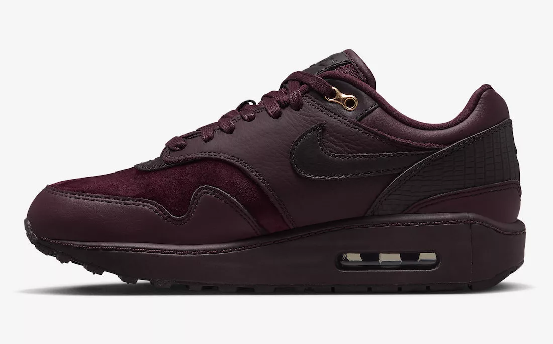 Air max 1 premium best sale burgundy
