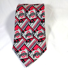 Ohio State Buckeyes Men's Silk Tie. Fan Favorite with suit or for casual wear