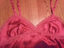 New Set Victoria's Secret Pink Silky Smooth Babydoll Nighty  Panty Lace Trim