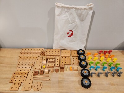 Classic World Super Builder Set 83 Pieces Educational Construction Wood Plastic