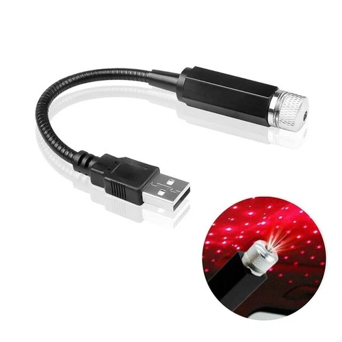 Mini USB LED Car Interior Roof Star Night Light Projector Atmosphere Galaxy Lamp - Picture 13 of 15