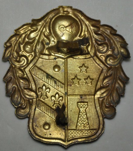Cuivrerie noblesse - Cuivrerie aux armes et fleurs de lys tour pattes repliables - Picture 2 of 2