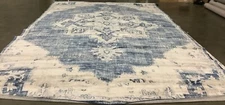 IVORY / NAVY 12'-0" x 18'-0" Hole in Rug, Reduced Price 1172671641 BNT865A-1218