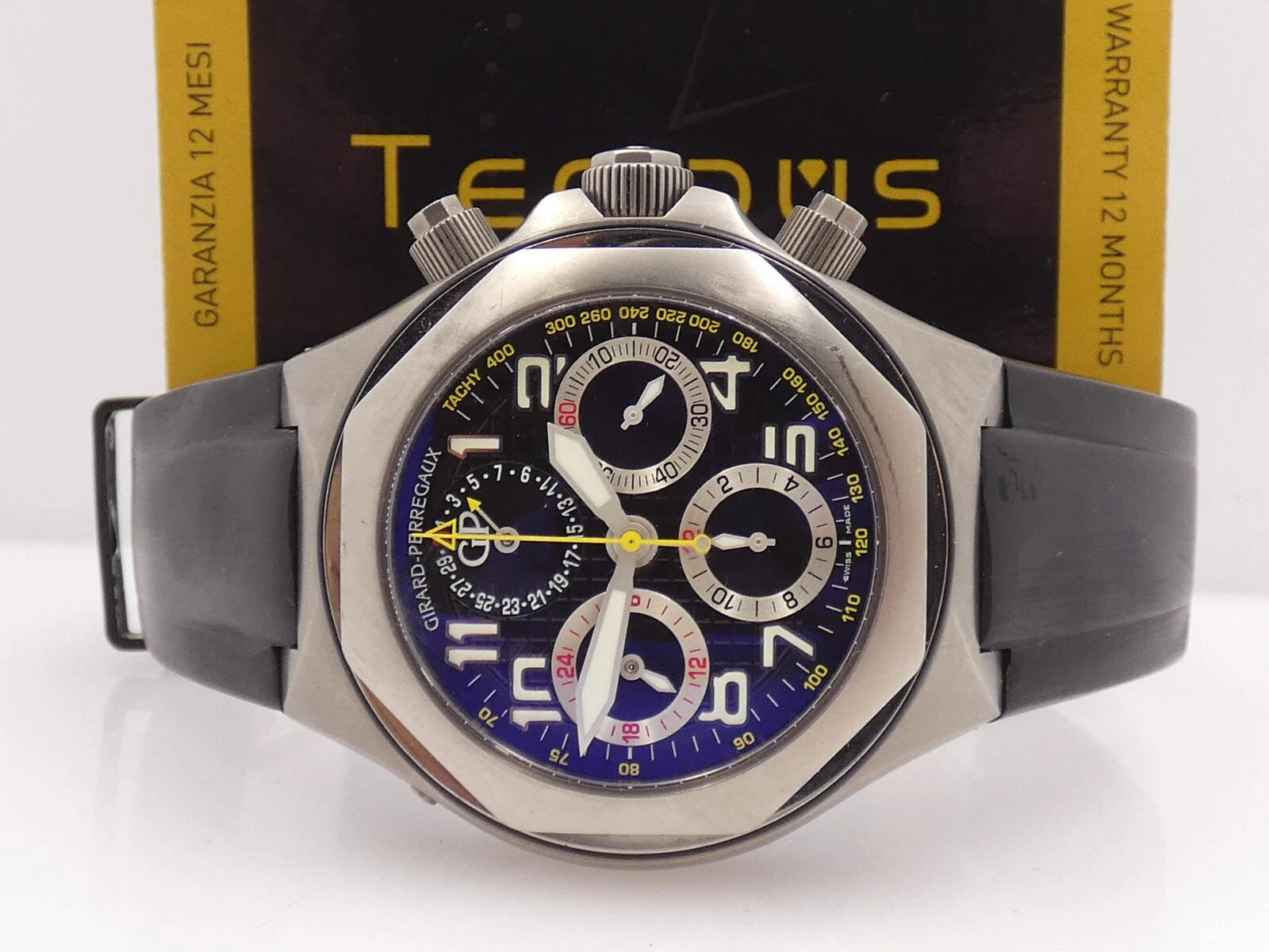 Girard Perregaux — GIRARD PERREGAUX GRADUATE CHRONOGRAPH EVO 3 TITANIUM 80180 BOX & PAPERS WATCH