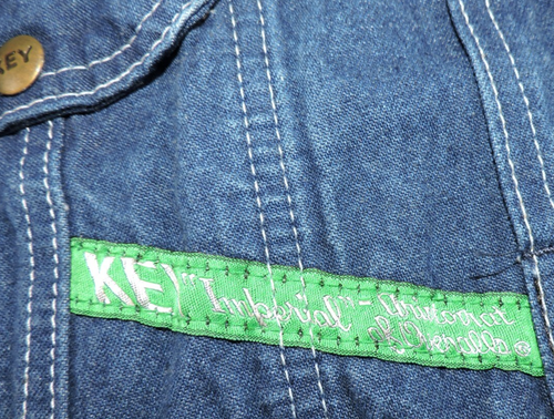 Key Imperial Mens 38x30 All Denim Carpenter Bib Overalls Blue - Picture 9 of 16