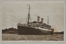 Vintage Postcard S S Otranto Steamship 20,000 Tons RPPC Real Photo, Orient Line.