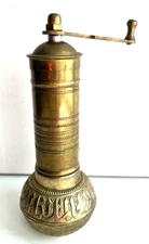 VTG Turkish Solid Brass Coffee Mill, Mocha Bean Spice Grinder and Pourer/Scoop
